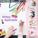 PATIKIL 50 Sets Pure Cotton Watercolor Cards 140lb/300 GSM Postcards with Envelopes for Art Painting Creative Thank Notes, 5x7 Inch Foldable Size