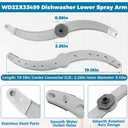 WD22X27724 WD22X33499 Dishwasher Lower Spray Arm Replacement for GE Dishwasher Spray Arm Replaces AP7219298 AP7014276 WD22X26621 WD22X10091 WD22X27724 GDF550PSR3SS GDT530PGP5WW GDT530PSP4SS More