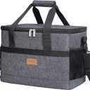 Lifewit Cooler Bag 30 Cans Collapsible and Insulated Large Lunch Bag Leakproof Soft Cooler Portable Tote for Camping/BBQ/Family Outdoor Activities ,Color: Dark Gray
