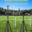 Heavy-Duty Scoreboard Tripod Stand 3.9Ft to 5.9Ft Adjustable Metal Tripod, Anti-Slip Base & Removable Tray, Foldable 3-Leg Design for Easy Storage Perfect for Sports Games Scorekeeping