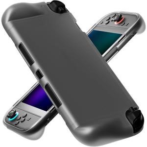 WEOTOO TPU Protective Case for Nintendo Switch 2 (2025), Ergonomic Anti-Slip Grip Cover, Shock-Absorbing Shell with Precise Cutouts, Full-Body Soft Case for Console and JoyCon - Clear Black