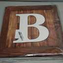 Wood Grain Printing Baby Shower Display Boxes Party Decorations, Neutral Gender Reveal Party Backdrop, Brown Teddy Bear Baby Stacking Blocks Backdrop with Letters for Boy Girl Birthday Party