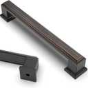 Asidrama 10 Pack 5 Inch(128mm) Oil Rubbed Bronze Kitchen Cabinet Handles Cabinet Pulls Kitchen Cabinet Hardware for Cupboard Drawer Pulls