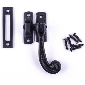 Renovators Supply Manufacturing Window Sash Lock 3.75 in. Wrought Iron Traditional Window Locks with Mounting Hardware (Pack of 1)