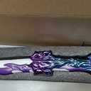 Light Up Toy Sword for Kids, Rechargeable Foldable Glow Sword with 7 Color Modes, Sound Effects, USB-C Charging, Fantasy Role Play Toy, Ages 6+