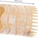 IMIKEYA Yak Horn Scalp Massage Comb Fine Teeth Hair Shampoo Brush 2.75 Inch | Lightweight Hair Cleansing Comb for Shampooing Scalp Care and Travel Use