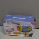 2 Bubble Gun with 2 Bottles Refill Solution for Kids, 40-Hole Light Up Bubble Machine for Toddlers 1-3, Bubble Blaster Maker, Party Favors Toys for Boys Girls 4-8 Birthday Gifts