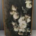 InSimSea Framed Canvas Wall Art Vintage Decor, Room Decor White Roses Still Life Paintings Canvas Print, Mid Century Modern Decor for Living Room, Bathroom Farmhouse Kitchen, 16"x24" (Flower)