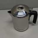 Elite Gourmet EC008 Classic Stovetop Coffee Percolator, Glass Clear Brew Progress Knob, Cool-Touch Handle, Cordless Serve, 8-Cup, Stainless Steel