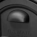 Step2 Town-to-Town XL Post-Mount Mailbox, Weather Resistant, Large Outdoor Mailboxes, Made of Durable Plastic, Easy to Install, USPS T4 Sized Mailbox, Flag Included, Onyx Black