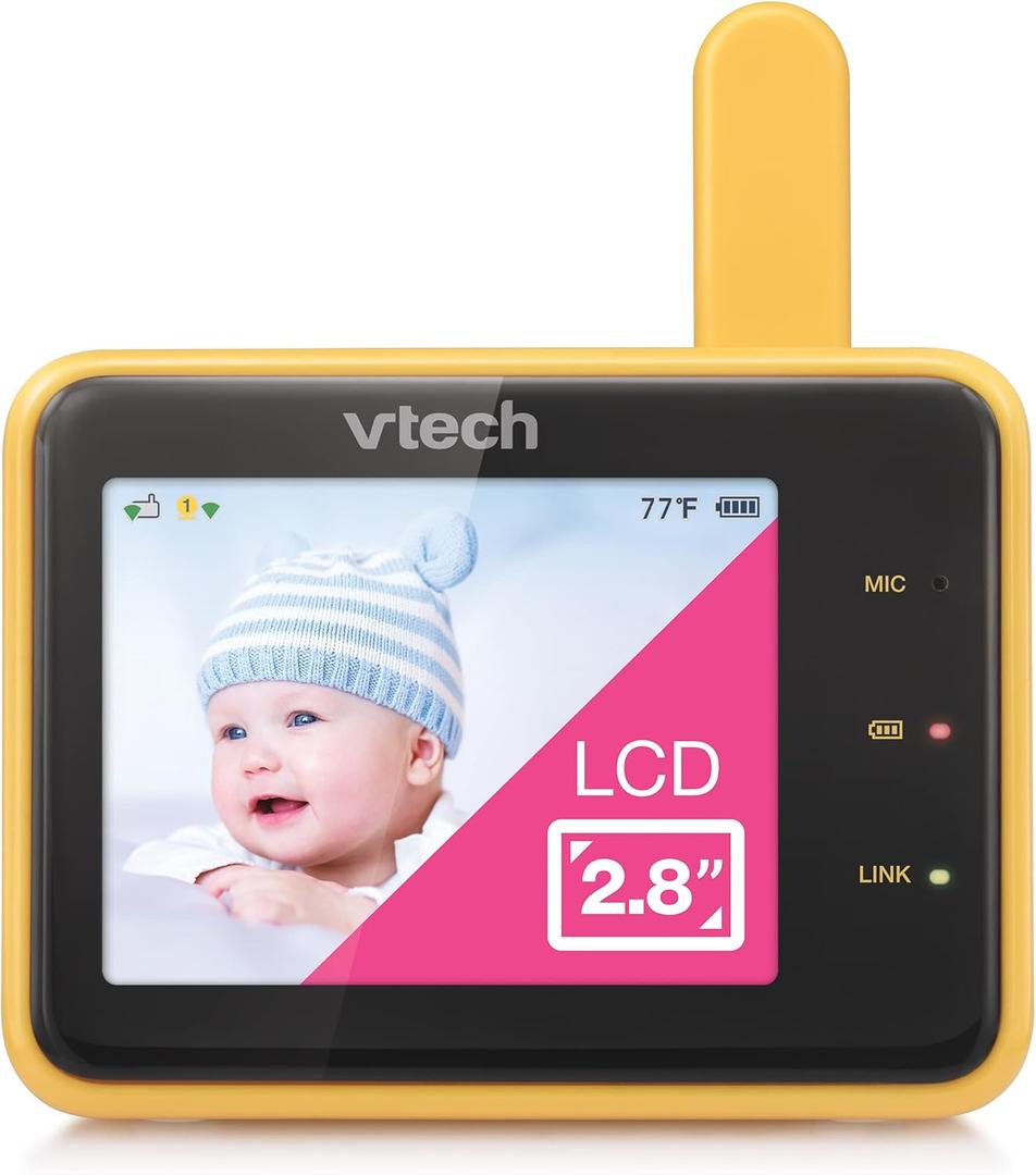 VTech RM2701 2.8" Accessory Baby Monitor Viewer (Requires RM9751 WiFi Camera to operate) Remote Monitoring, Night Light, Soothing Sounds & Lullabies, Two-way Intercom, Temperature Sensor, Night Vision