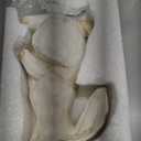 Easter Bunny Decoration, Decorative Farmhouse Modern Standing White Rabbit Bunny Figurine, Home Decor Accents Carved Rustic Distressed Animal Bunny Rabbits Ornaments