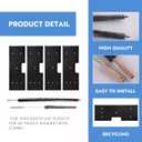 4 Pcs Lint Filter + 2 Pcs Brushes WH01X35719 Dryer Lint Filter Replacement Compatible with GE Profile Washer Dryer Combo for PFQ97HSPV0DS Black Washing Machine Filter