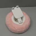 Phone Stand with Pillow, Adjustable iPhone Stand with Anti-Slip Strips, Fuzzy Tablet Holder Compatible with 4"-7" Devices, Including iPhone, iPad, Kindle, and Android (Pink)