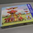 2763PCS Mushroom House Building Blocks,Creative Ideals Ganoderma Hotel Building Blocks, Perfect Choice for 6+ Boys, Girls or Adults