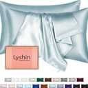 Mulberry Silk Pillow Cases 2 Pack Standard Size 20x26 Inches with Hidden Zipper, Ultra Smooth and Soft Breathable Cooling Silk Satin Pillowcase Set of 2, Better for Hair and Skin, Gifts for Women Men