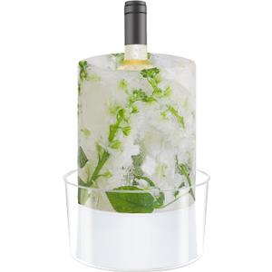 Ice Mold Wine Bottle Chiller,DIY Acrylic Ice Bucket for Cocktail Bar Party Wedding Festival Halloween Chirstmas Holiday Champagne Wine Whisky Beer Drink for Any Theme or Season,1 Pack