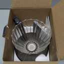 Primula Seneca Pour Over Coffee Maker Removable Ultra Fine Micro Mesh Stainless Steel Filter, 4.8 x 4.8 x 4.8 inches, Black