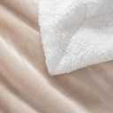 Berkshire Blanket-Sherpa Fleece Blanket, Warm and Soft Loftmink Reversible Blanket for Bed, Sofa and Travel, Grain, 90 in x 108 in (King)