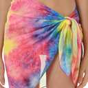 Lucky Brand womens Chiffon Multi-way Sarong, Casual, Beach Cover Ups for WomenSwimwear Cover Up (One Size)