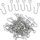 Metal Curtain Hooks Curtain Track Hooks S Shaped Small Curtain Hooks for Curtain Track