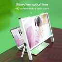 3D 21 Inch Laptop Computer Screen Magnifier, Laptop Computer Screen Magnifier Expanders Bracket Magnifiers Ultra-Clear Projector Screen Magnifying, Portable Amplifier Desktop (Color : White)