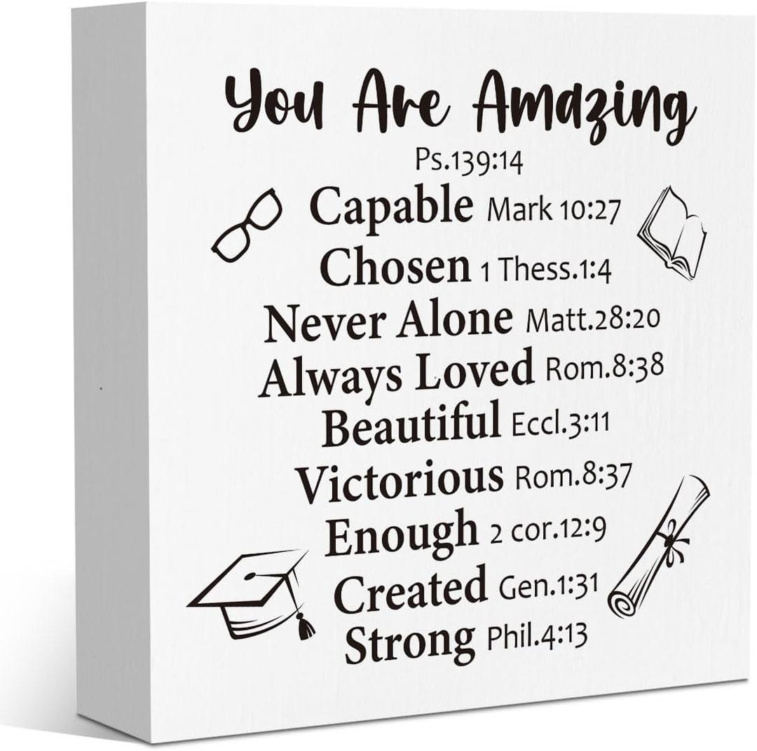 Graduation Gifts Class of 2025 Graduation Gifts Funny Grad Gifts for Her Him High School College PhD Masters Degree Graduation Gifts Decorations 5 x 5 inches (Amazing)