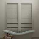 Sun Zero Seraphina Textured Total Blackout Cordless Roman Shade, 35" x 64", Sage Green