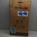 Pet Stroller for Small Dogs and Cats, One-Click Foldable Dog Stroller with Detachable Carrier & 3 Safety Tethers, Holds up to 33 lbs, Storage Basket & Cup Holder, Breathable Mesh, Black