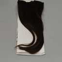 S-noilite 6Pcs Clip in Human Hair Extensions,Remy Single Short Clip in Hair Extensions 6Pcs 6clips Straight Dark Brown Seamless Hairpieces for Women 10Inch 31g