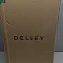 DELSEY PARIS Helium Aero Hardside Expandable Luggage with Spinner Wheels, Brick Red, Checked-Medium 24 Inch