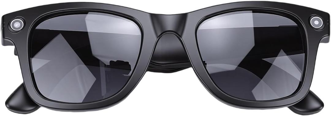 Bewinner Smart Glasses with Camera, 1080P Video Recording 8MP Photo, AI Translation Bluetooth 5.3 Audio Glasses, WiFi Transfer Image Recognition, Video Recording for Travel Work