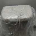 AAAAAcessories D-Shaped Chair Cushions, 2" Thick Dining Chair Pads with Ties and Removable, Machine-Washable Cover, 17" x 16", Set of 2, Natural Sand Pinstripe