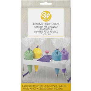 Wilton Decorating Bag Stand - Organize Icing Bags for Easy Reach and Quick Treat Decorating, Holds Flower Nails to Dry Buttercream Flowers, 6-Cavity