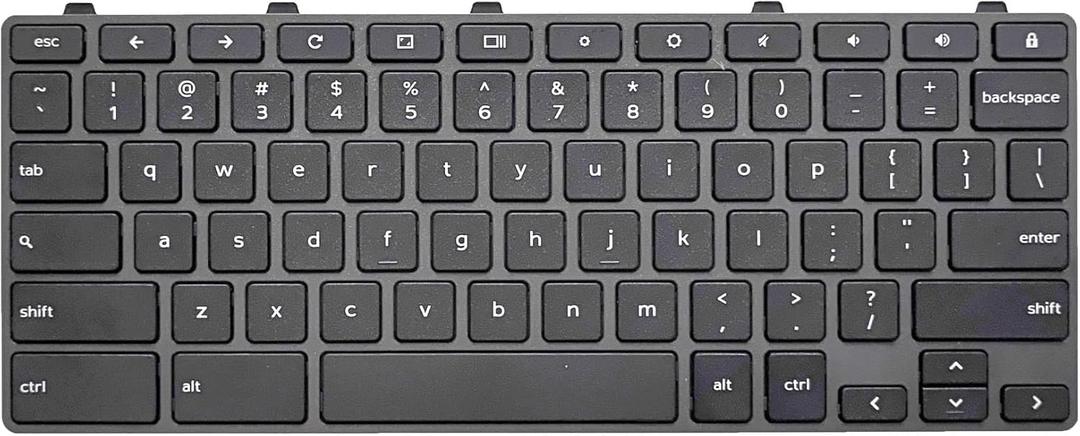 Replacement Keyboard Key for Dell Chromebook 11 3100,Chromebook 11 5190,Dell Chromebook 3100 3110 5190 Keyboard with Lock Key US Layout P/N: TPN-136US001909 AE09U018 NSK-EJ1SW