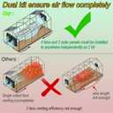 Solar Fan for Greenhouse, Shed, Dog, Potty, 4X IPX7 Waterproof Fans, Total 30W Solar Panel, 2 Kits Strong Airflow Circulation System, Solar Exhaust Fan for Chicken Coop, Vent, Ventilation