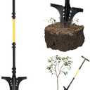 Jardineer Garden Shovels for Digging with Long Handle, Root Shovel for Cutting Roots with Comfortable Grip