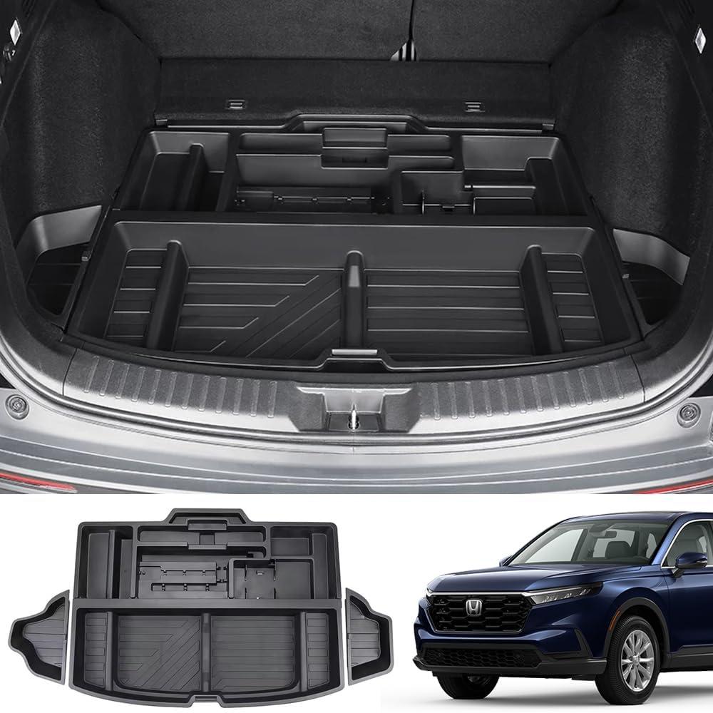 Trunk Custom-Fit Organizer for 2023-2026 Honda CR-V, SUV Insert Cargo Rear Hatch Storage Box for CRV EX LX EX-L Touring Turbo Plus Sport Accessories