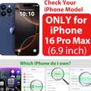 SPORTLINK for iPhone 16 Pro Max Case - IP68 Waterproof Military Protective Full Body Heavy Duty Shockproof 360 Sealed Dustproof with Camera Screen Protector Cover for i Phone 16 Pro Max 6.9" Mag/Black