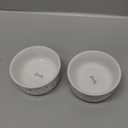 Bone Dry Ceramic Food Bowls, Non-Slip & Dishwasher Safe, Small Set, 4.25x2 Terrazzo