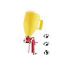 BE-TOOL Drywall Wall Painting Sprayer with 3 Nozzle (4.0mm/6.0mm/8.0mm), Adjustable Air Hopper Spray Gun Texture Tool, for Walls and Ceiling(3L/0.66gal Yellow) - Amazon.com