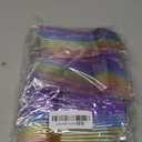 192 Pieces Glitter Plastic Silverware Set Disposable Clear Plastic Cutlery Flatware for Party 64 Knives 64 Spoons 64 Fork for Party Birthday Dinnerware Supplies(Multicolor)