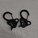 Stainless Steel Boat Anchor Hook Quick Release Hook Anchor System for Small Boat Pontoon and Kayak (Plated Black)