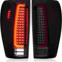 Tresound LED Tail Light for 2019-2023 GMC Sierra 1500, 2020-2023 Sierra 2500 HD 3500 HD w/Factory Incandescent TailLight Model, Not Fit Factory LED Tail Light and 2019 Sierra 1500 Limited Model (Chrome Housing Smoked Lens)