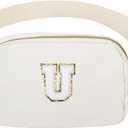 2 x Birthday Gifts Personalized Graduation Gifts for 4 5 6 7 8 9 10 11 12 13 14 Year old Girls Teen Sister Kid Initial Letter Fanny Pack Trendy Stuff White Letter U