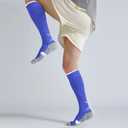 YAGAXI Men's Baseball Soccer Softball Knee-High Socks - 2 Pairs Compression Multi-sport Tube Athletic Socks for Youth & Adult (Large, Royal Blue)