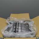 Freezer Organizer Bins, 4 Pack Stackable Chest Freezer Organizer for 5-7 Cu.FT Deep Freezer Sort Frozen Meats and Food, Freezer Storage Baskets with Handles Easy Reach from Bottom, Black