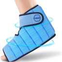 Large Foot Ice Pack Wrap for Plantar Fasciitis Relief with 2 Hours Long Lasting Cold, Reusable Sprained Ankle Ice Pack Wrap for Injuries, Heel Pain, Swelling, Achilles Tendonitis, Surgery