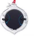 2025 Christmas Tree Ornament Picture Frame Metal Hanging Pendant Holiday 2" Photo Frame Charm Decorative of Pets, Baby First Christmas, Family (2025 Style 3)