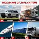 RED WOLF 20PCS 6 AWG-5/16 Marine Grade Wire Lugs, Tinned Copper Ring Terminal Connectors Ends W/3:1 Dual Wall Adhesive Heat Shrink Tubing, Heavy Duty Anti-Rust Battery Cable Ends